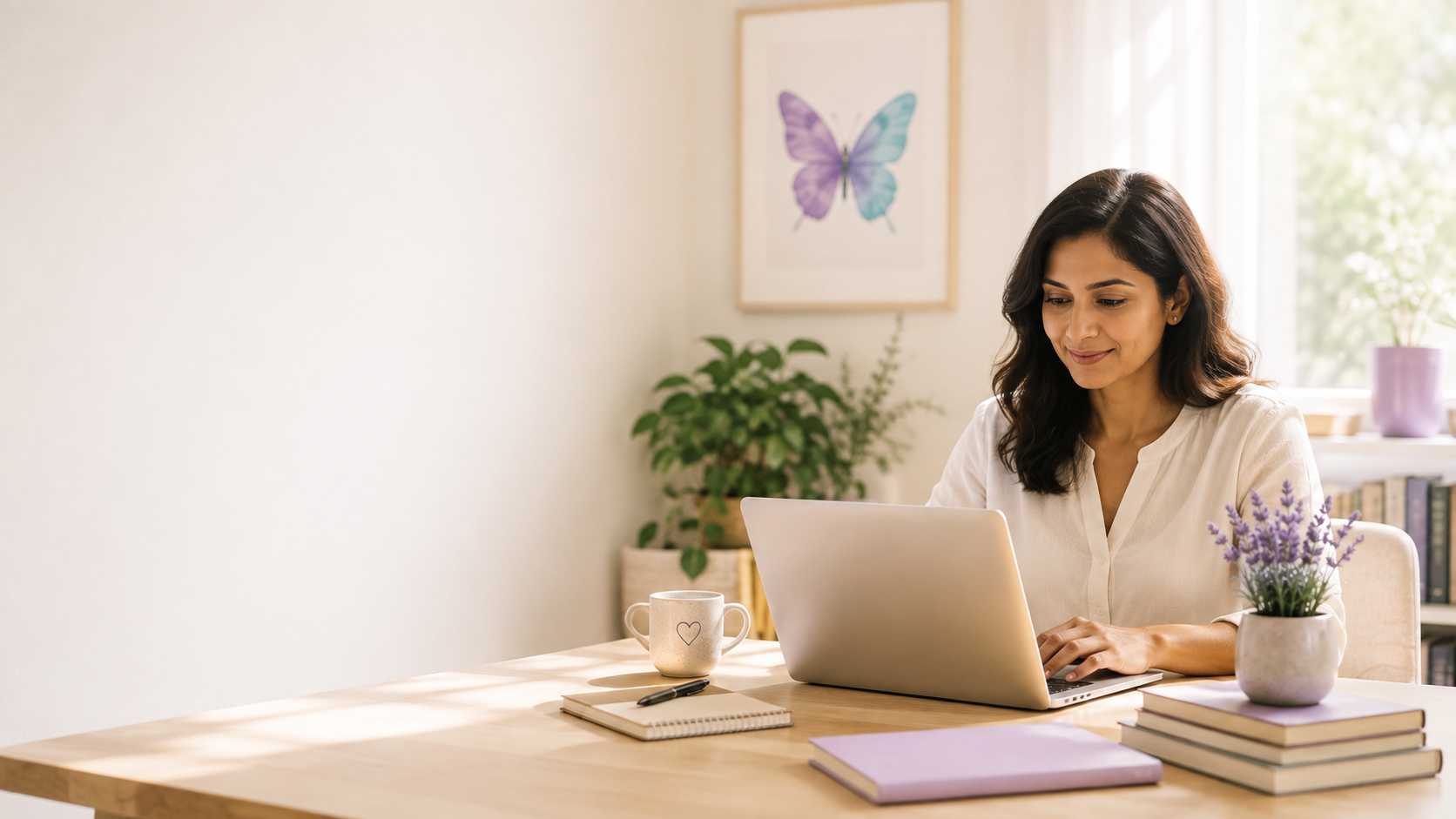 A welcoming workspace representing compassionate communication and support at Digestive Harmony.